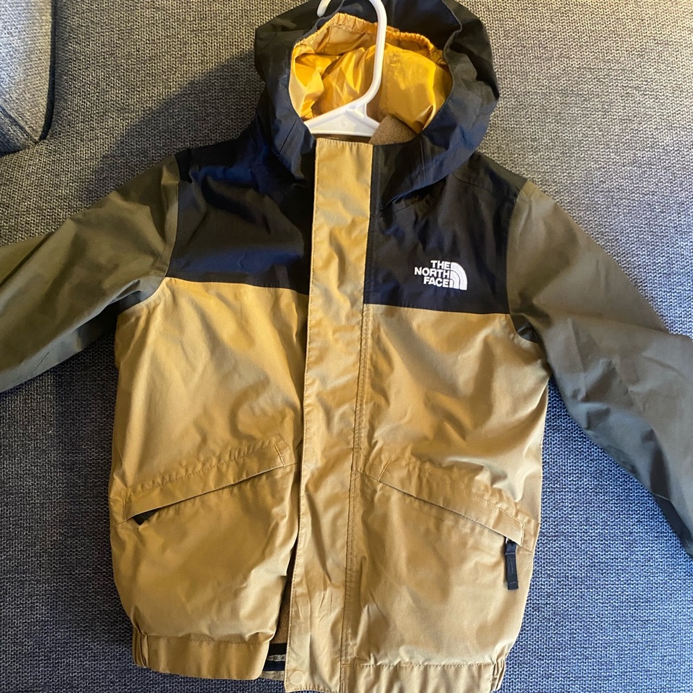 The North Face Kids Jacket - Black, Olive, and Tan